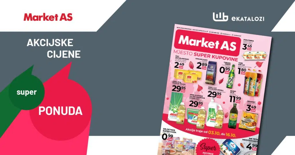 MARKET AS Katalog ▷【Sniženje】OKTOBAR 2022 nova ponuda od 3.10. do 16.10.2022.