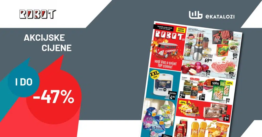 ROBOT redovni katalog ▷【SNIŽENJE do 47%】OKTOBAR 2022 snižene cijene od 17.10. do 29.10.2022.