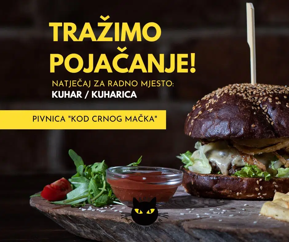 Oglas za posao u Pivnici ‘kod Crnog mačka’