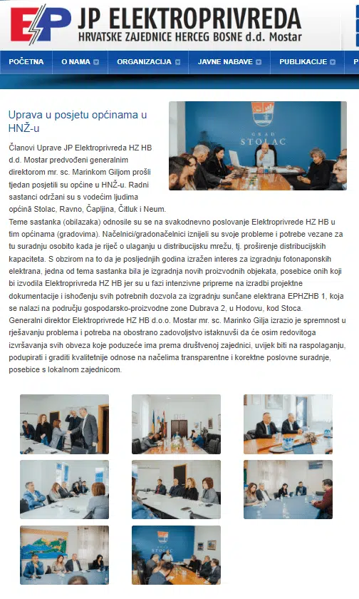 Uprava Elektroprivrede HZHB u širokom luku zaobilazi općinu Prozor-Rama