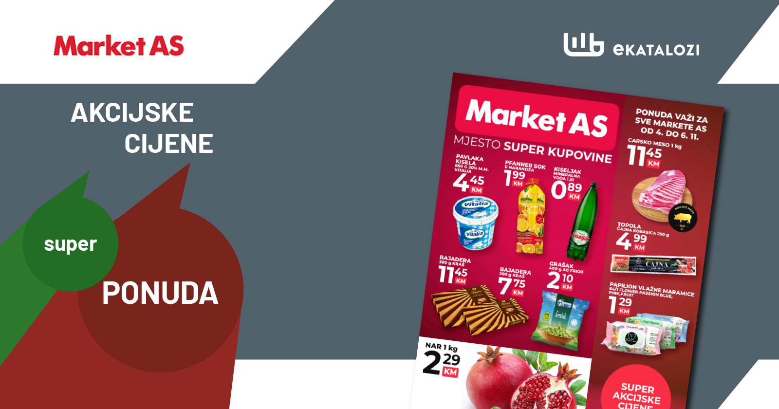 MARKET AS vikend akcija NOVEMBAR 2022 super snizenje od 4.11. do 6.11.2022 1 MARKET AS vikend akcija NOVEMBAR 2022 super snizenje od 4.11. do 6.11.2022 1