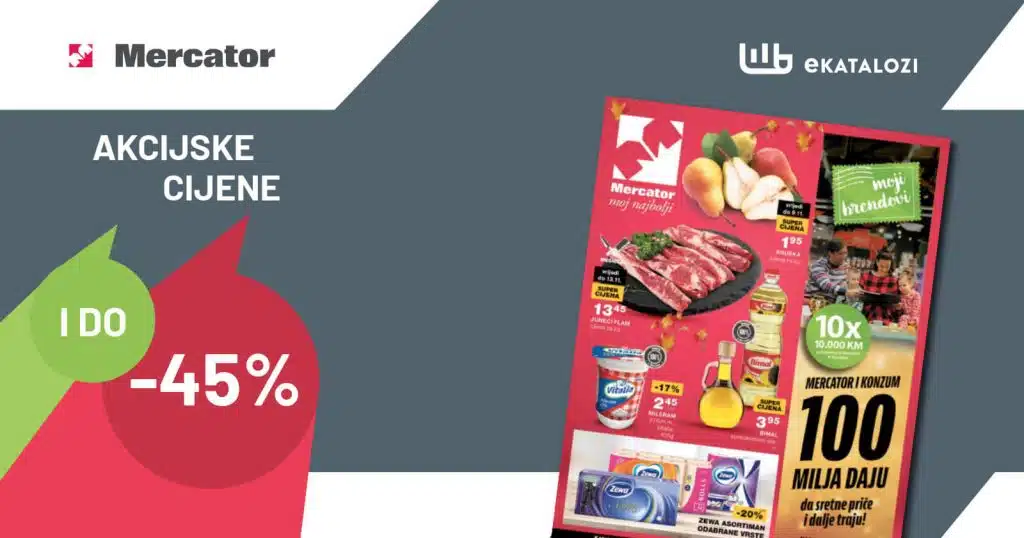 MERCATOR Redovni katalog 7.11. ▷【Sniženje i do 45%】NOVEMBAR 2022 sniženja od 7.11. do 20.11.2022.
