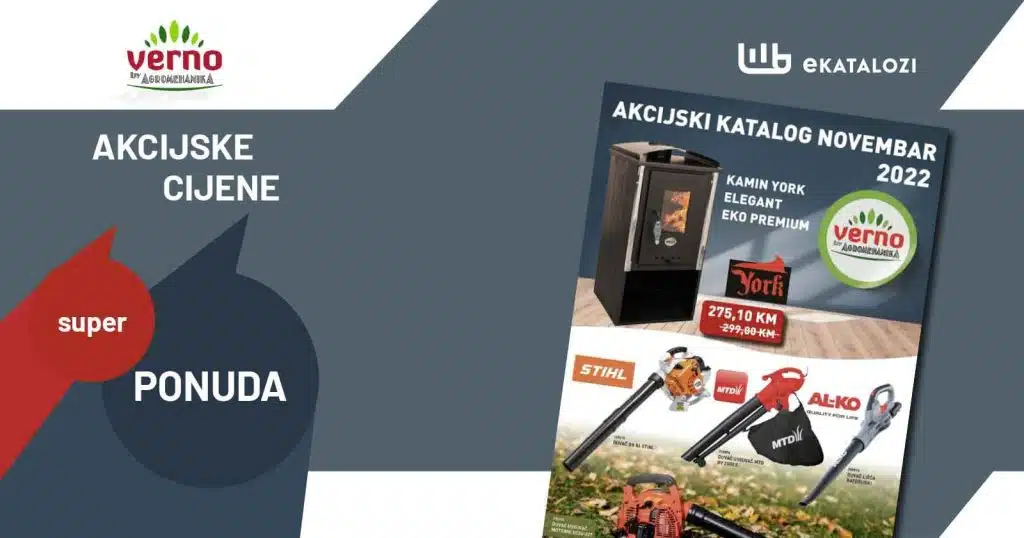 VERNO AGROMEHANIKA katalog 【SUPER PONUDA】 NOVEMBAR 2022 sniženje od 1.11. do 30.11.2022.