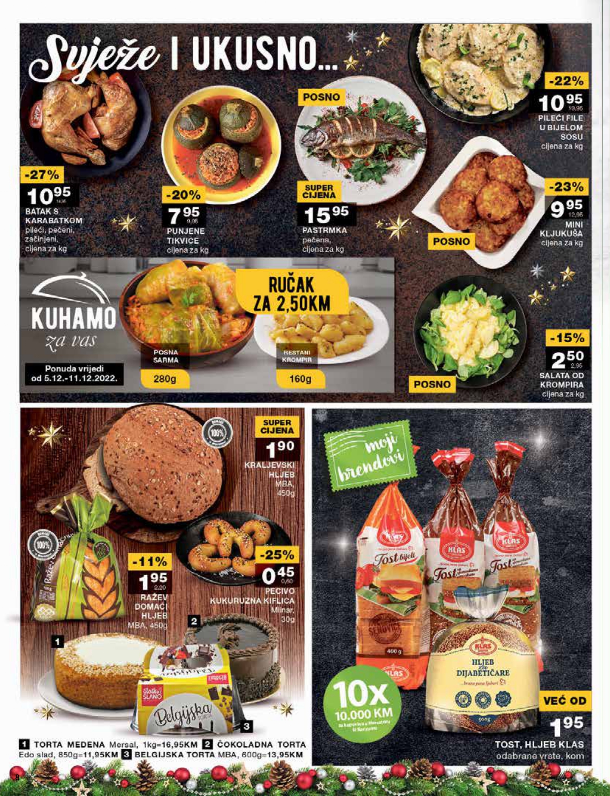 MERCATOR redovni katalog decembar 2022. snizenje od 5.12. do 18.12.2022. page 0008