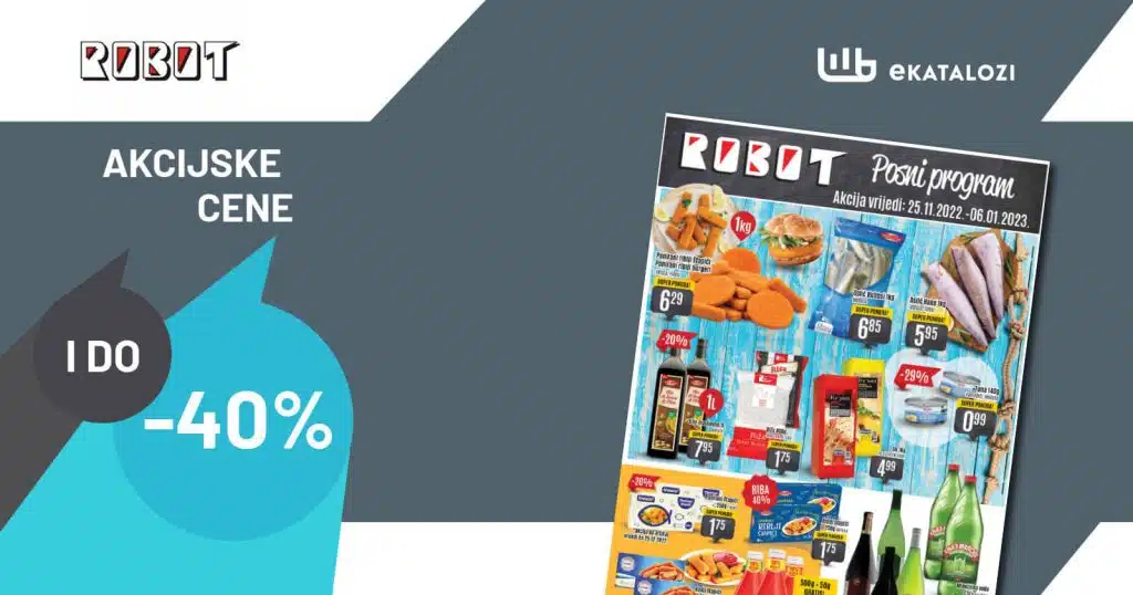 ROBOT Katalog Posni ▷【SNIŽENJE do 40%】 program SUPER ponuda do 6.1.2023.