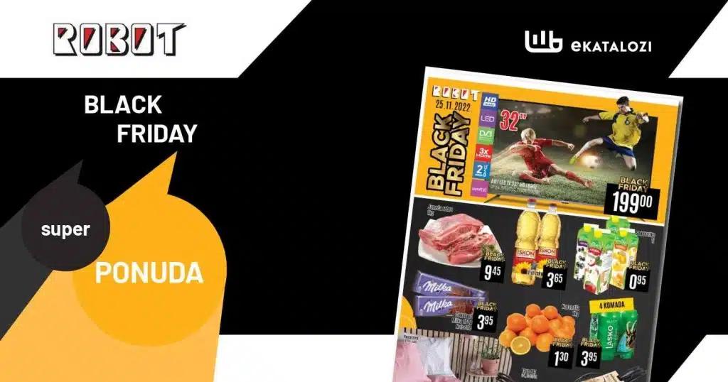 ROBOT BLACK FRIDAY CRNI PETAK 2022 ▷【SUPER SNIŽENJE】 Akcija Za 25.11.2022.