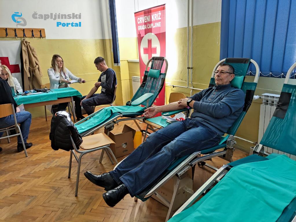 foto | u današnjoj akciji prikupljeno 26 doza krvi; u 2022. godini čapljina darovala 275 doza
