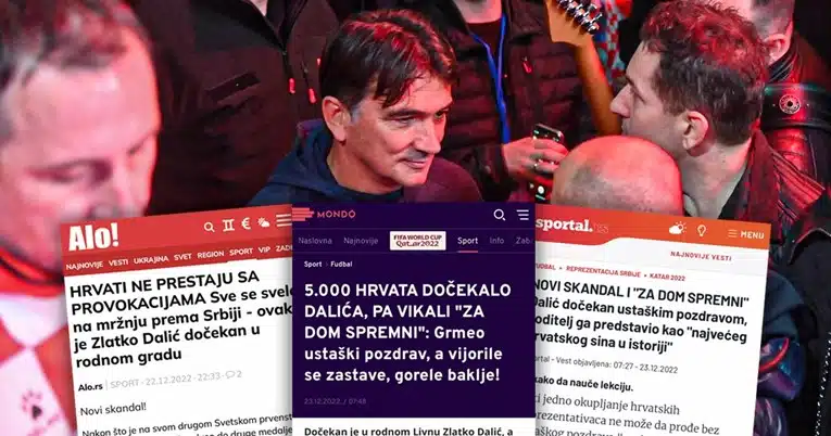 Srpski mediji o Dalićevom dočeku u Livnu: Nova sramota Hrvata