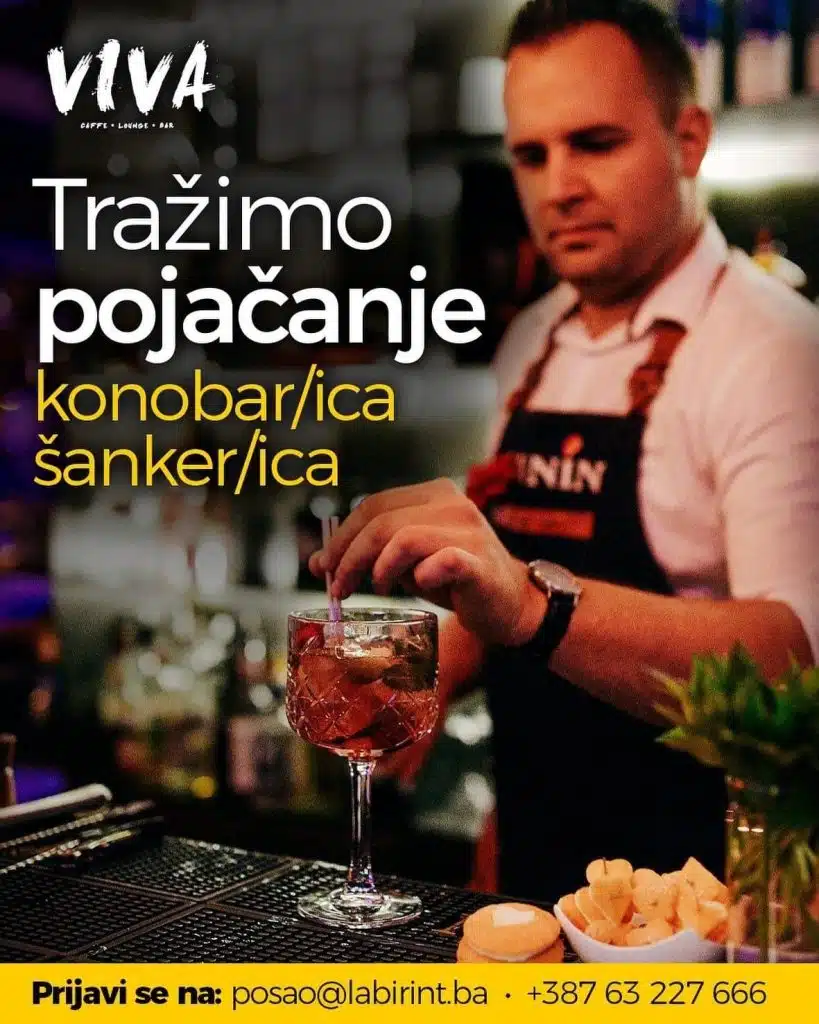 VIVA caffe • lounge • bar Posušje traži pojačanje
