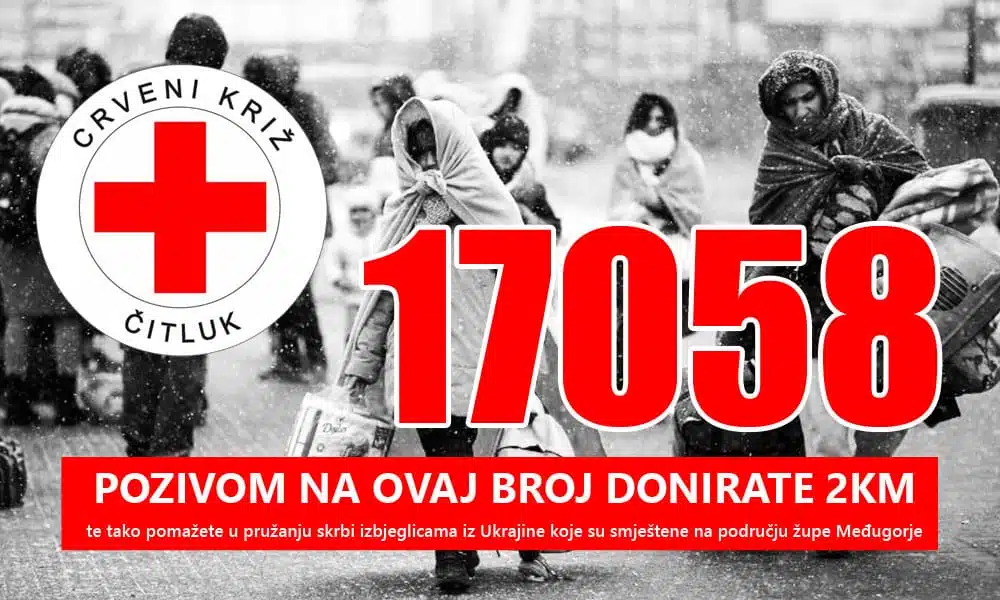 Humanitarni broj 17058 za pružanje pomoći izbjeglicama iz Ukrajine