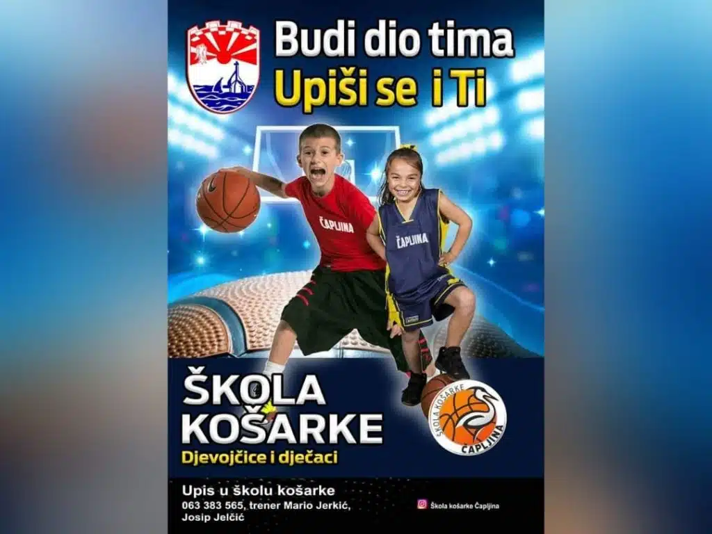 Upis novih članova u Školu košarke Neum: Budi dio tima – upiši se i ti!