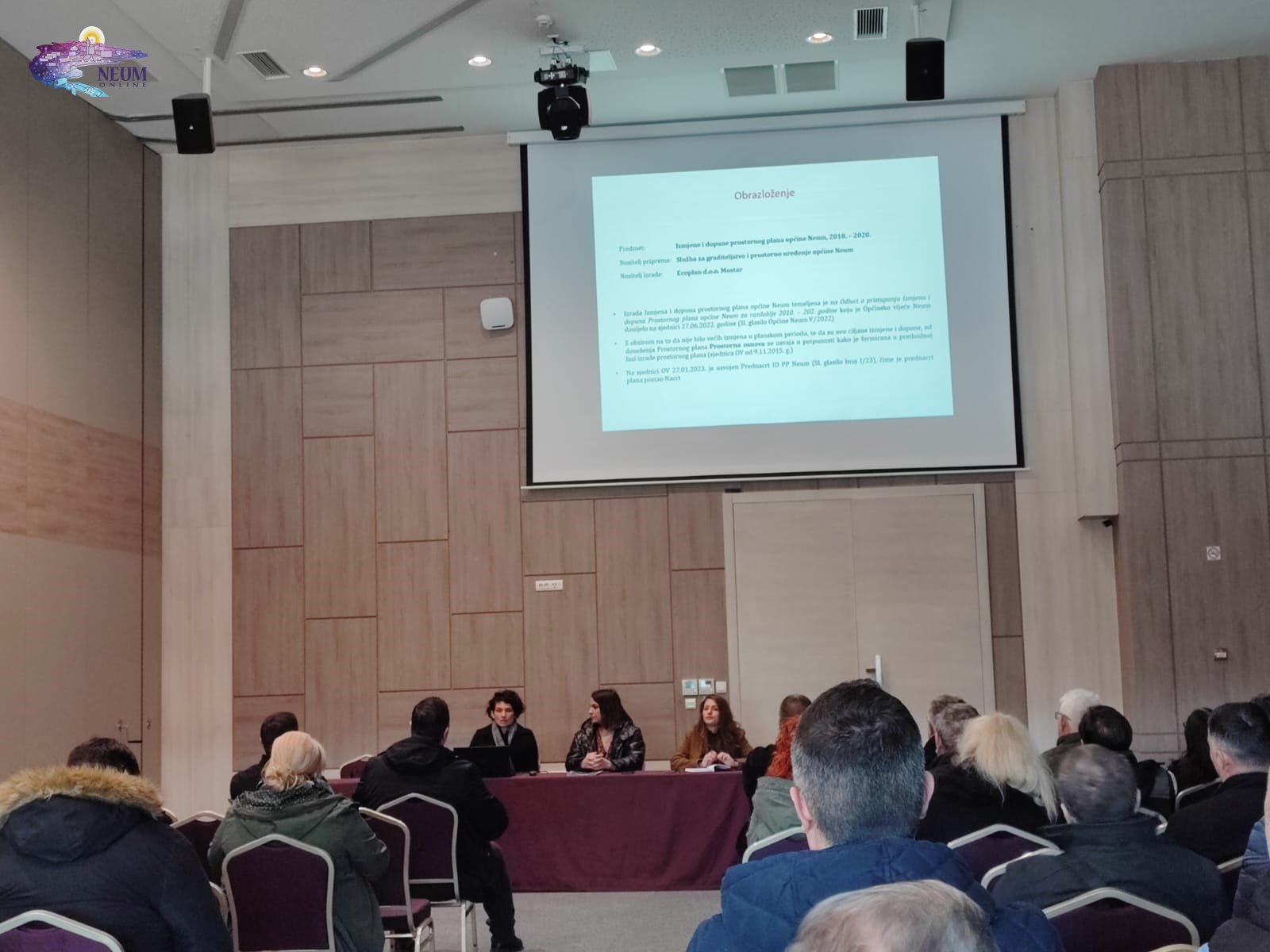 FOTO | Održana Javna rasprava o Nacrtu Izmjena i dopuna prostornog plana općine Neum