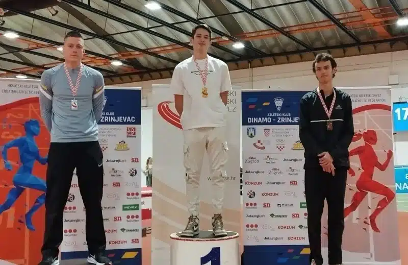 Filip Kozina seniorski dvoranski prvak Hrvatske u troskoku