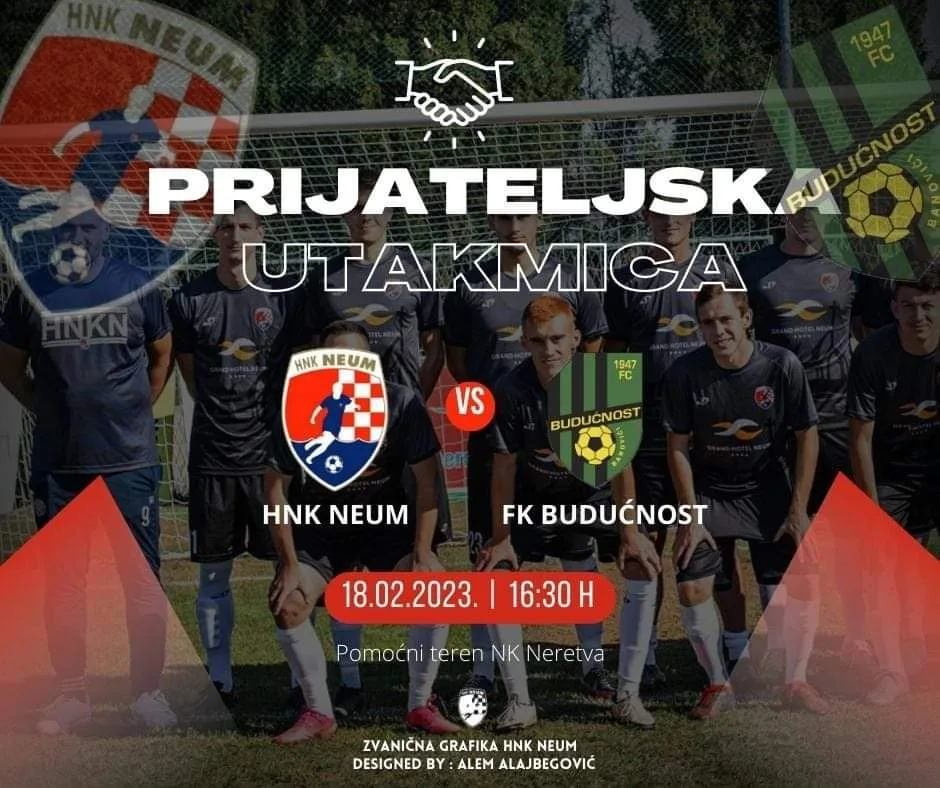 NAJAVA: Prijateljska utakmica HNK Neum- FK Budućnost