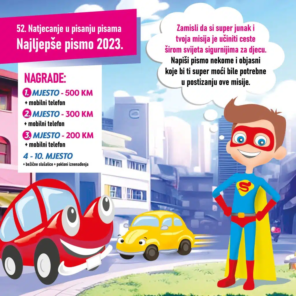 Napiši najljepše pismo i osvoji vrijedne nagrade!
