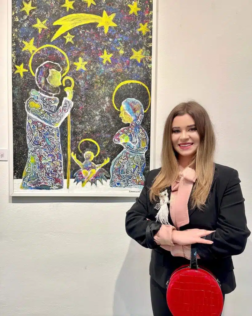 FOTO | Akademska slikarica i profesorica likovne umjetnosti Dora Miholjević sudjelovala na 1. Bijenalu suvremene sakralne umjetnosti u Širokom Brijegu