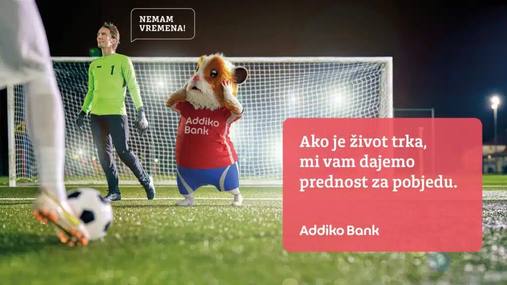 Nova kampanja Addiko Banke / “Ako je život trka, mi vam dajemo prednost za pobjedu”