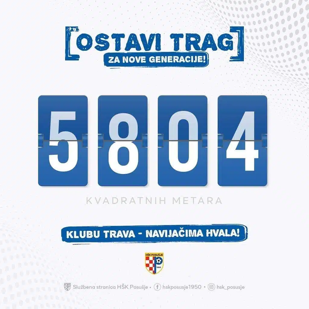 HŠK POSUŠJE: Ukupno donirano 290.150KM za projekt “Ostavi trag”