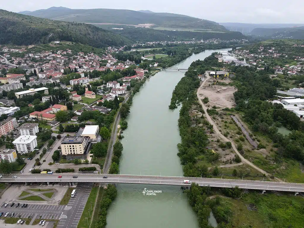 FOTO | Pogledajte vodostaj Neretve u Čapljini na snimkama iz zraka