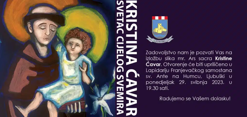 Izložba slika Kristine Ćavar “Svetac cijelog svemira” večeras na Humcu