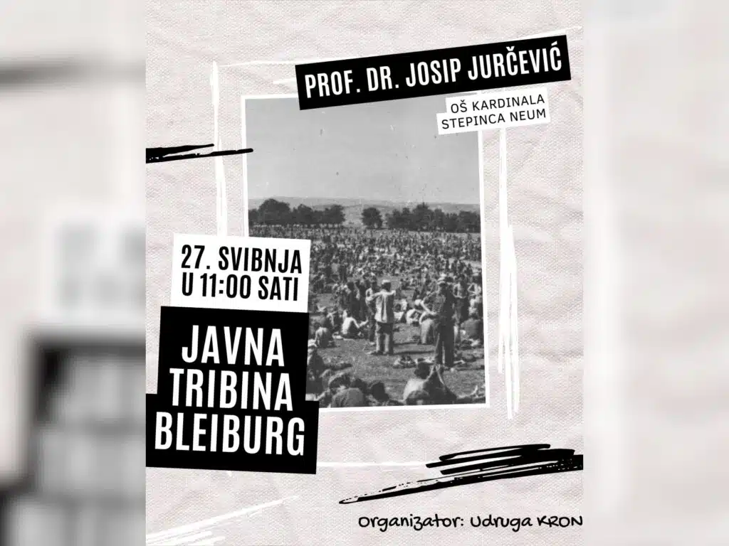 NAJAVA | U subotu u Neumu javna tribina na temu “Bleiburg”