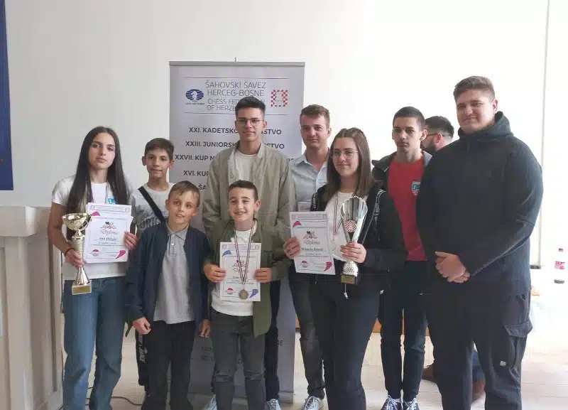 Završena Kup natjecanja za seniore i kadetska prvenstva Šahovskog saveza Herceg-Bosne