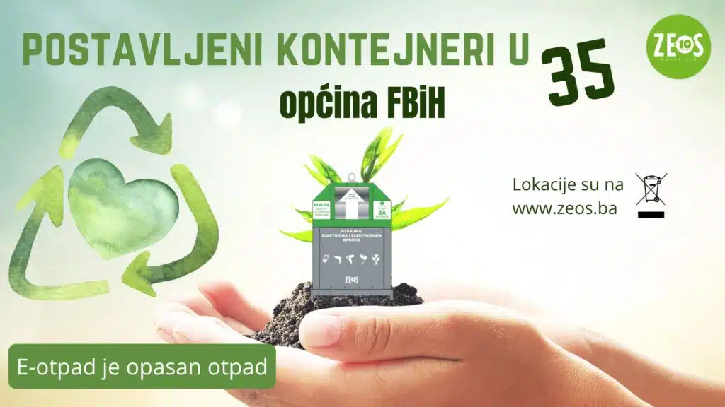 Postavljeni kontejneri za e-otpad u 35 općina u FBiH, jedan od njih je u Neumu