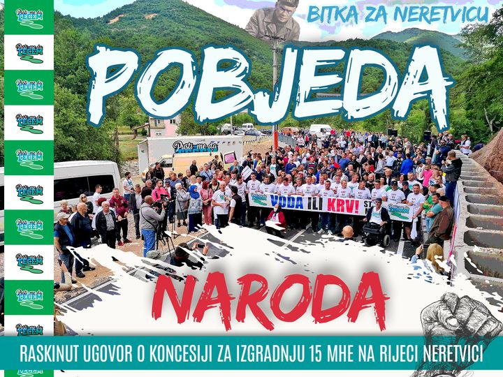 Poništen ugovor o koncesiji za izgradnju 15 mHE na rijeci Neretvici
