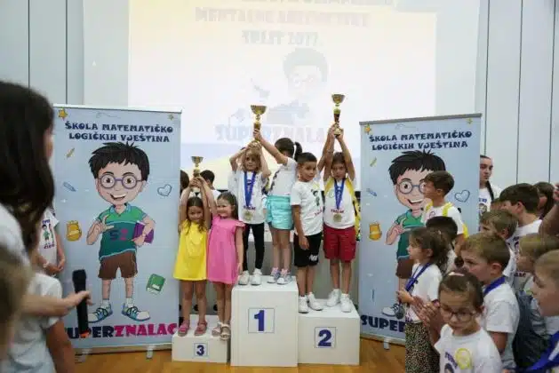 Škola Superznalac iz Tomislavgrada osvojila treće mjesto na 2. međunarodnoj olimpijadi mentalne aritmetike u Splitu!