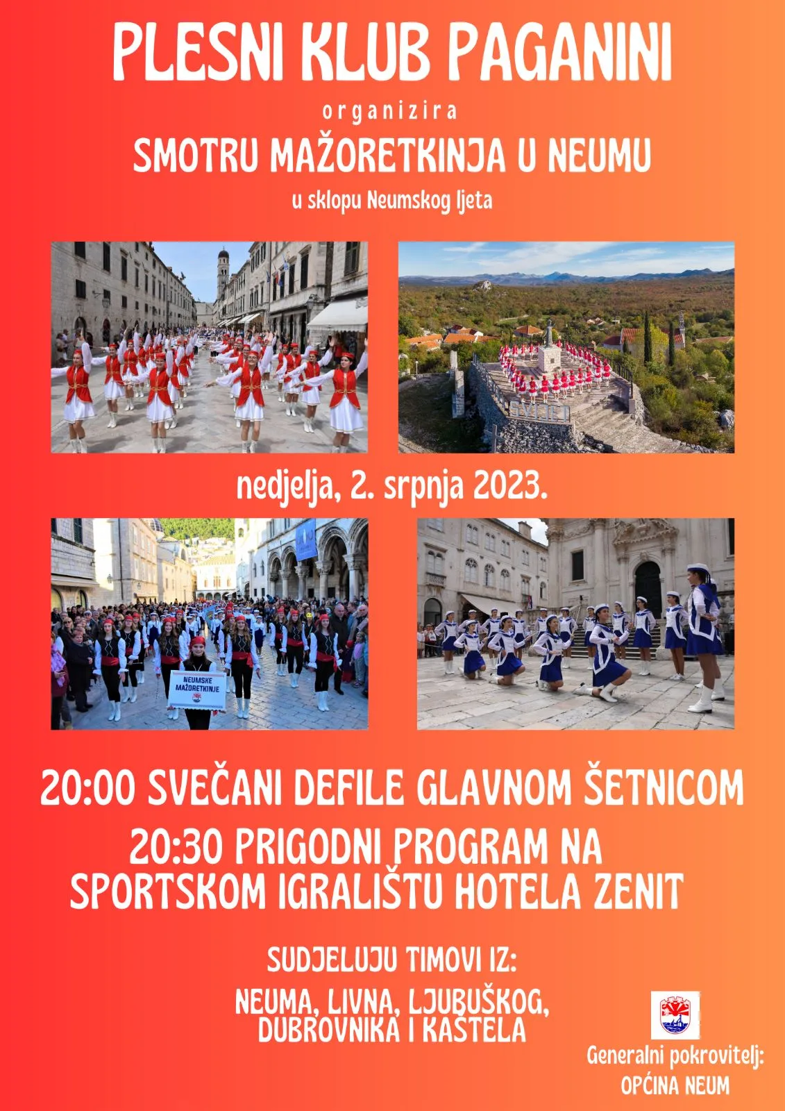NAJAVA| Druga po redu Smotra mažoretkinja u Neumu