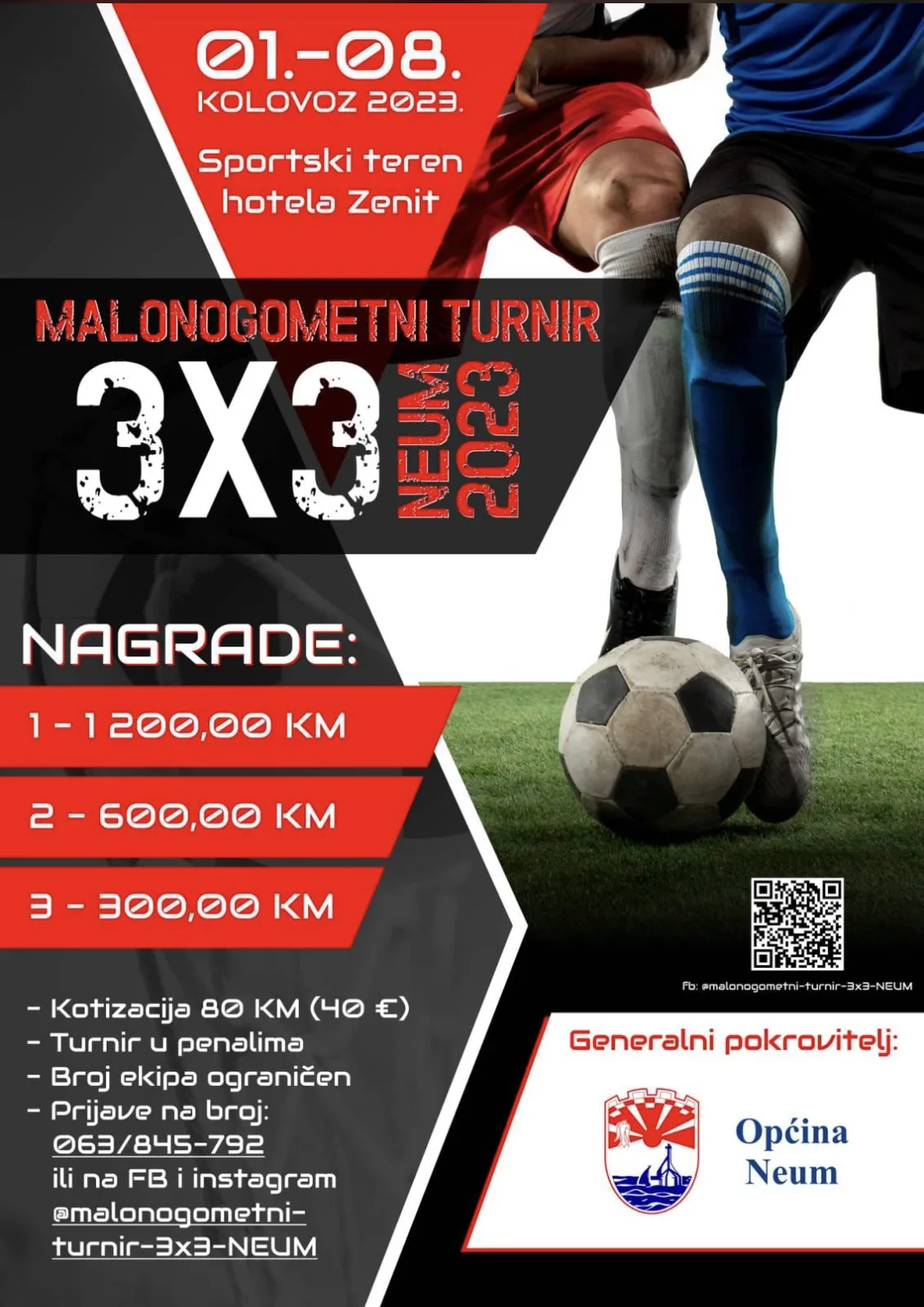Počele su prijave za Malonogometni turnir 3×3 u Neumu