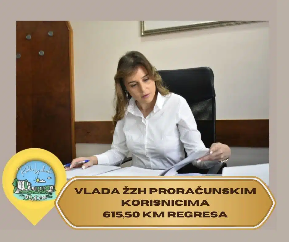Vlada ŽZH: Proračunskim korisnicima 615.50 KM regresa