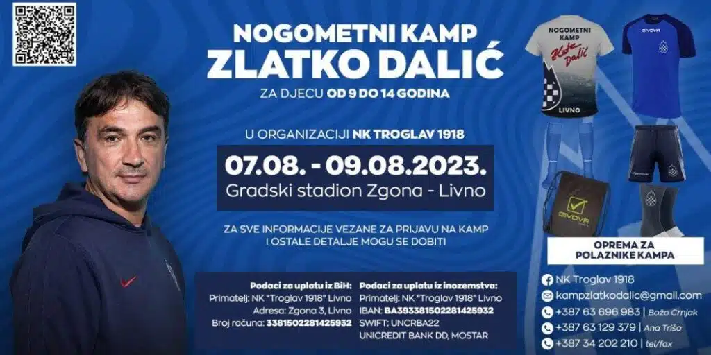 ZA DJEVOJČICE I DJEČAKE: Krenule prijave za Nogometni kamp „Zlatko Dalić“
