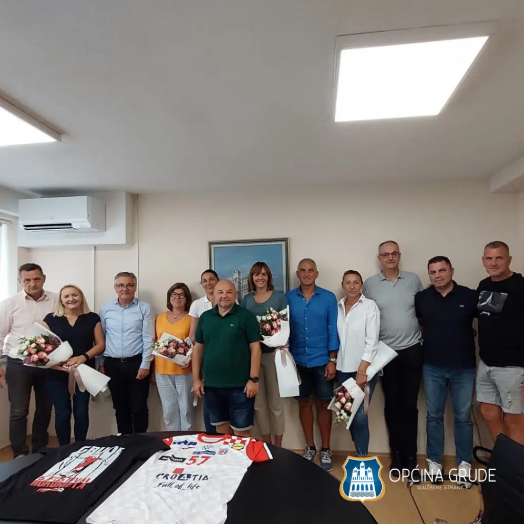 U Općini Grude upriličen prijam za organizatore i sudionike 6. festivala rukometa – Grude 2023.