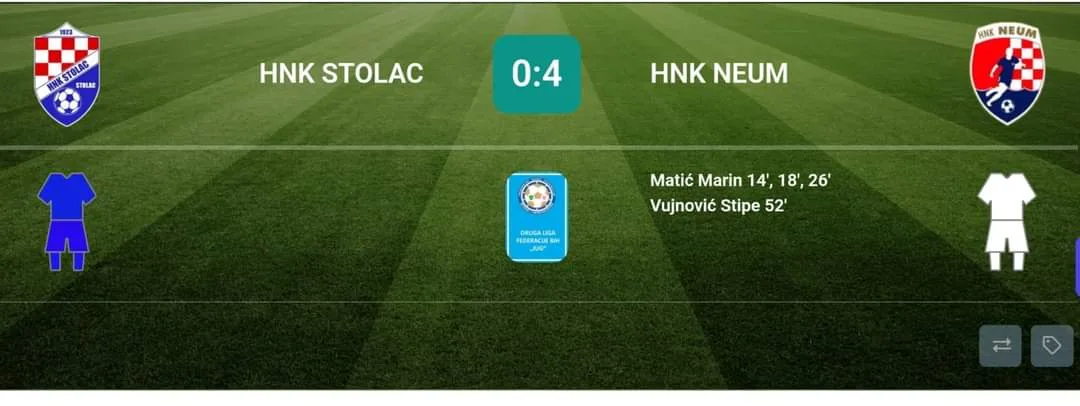 HNK Neum uvjerljivo slavio protiv Stoca