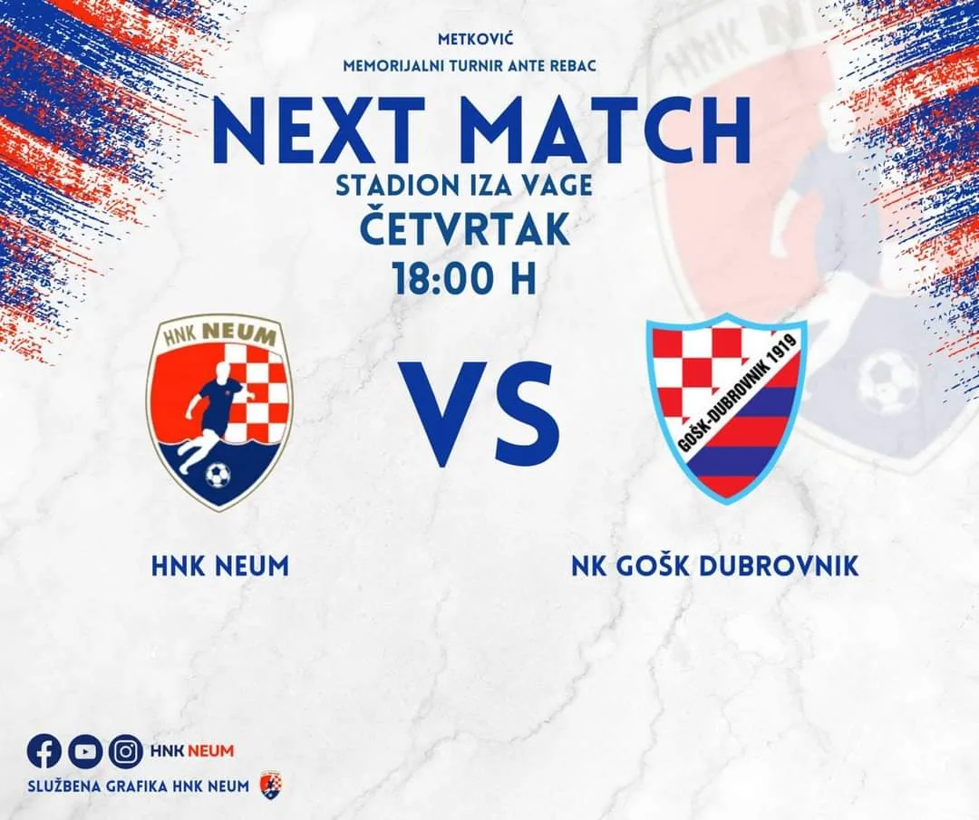 NAJAVA | HNK Neum će nastupiti na memorijalnom turniru Ante Rebac u Metkoviću