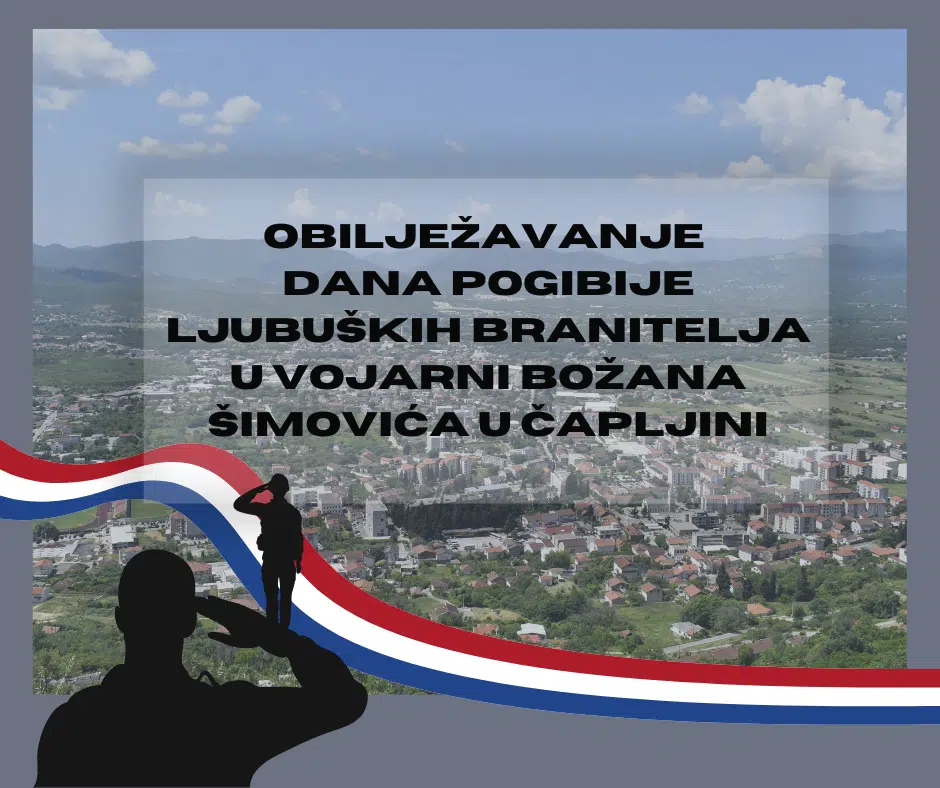 Obilježavanje Dana pogibije ljubuških branitelja u vojarni u Čapljini 14.8.