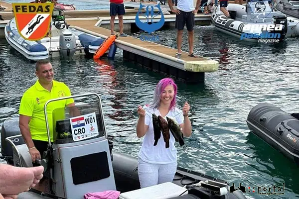 FOTO: Ljubušanka Gabriela Milićević briljirala na Svjetskom prvenstvu u podvodnom ribolovu u Španjolskoj