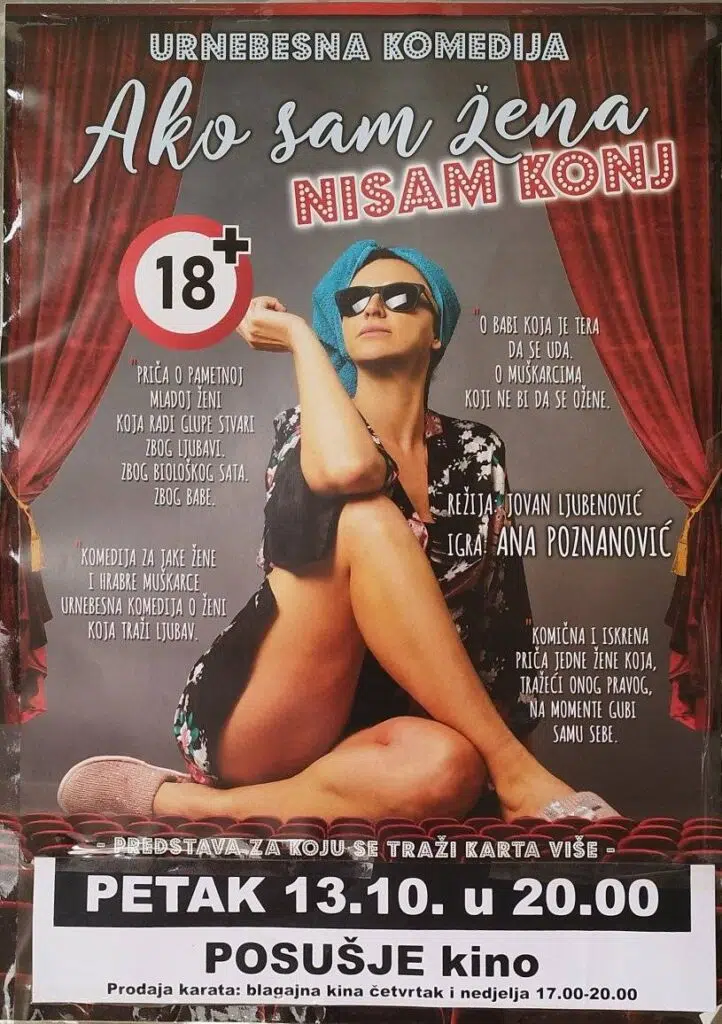 Najava: Komedija “Ako sam žena nisam konj” stiže u Posušje!