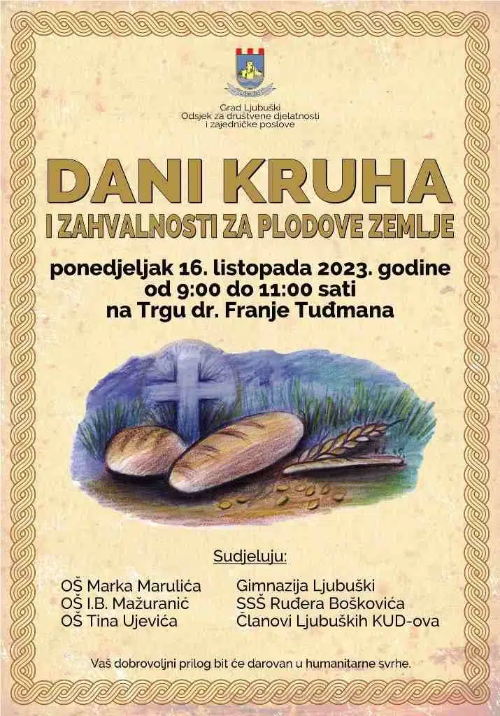 Dani kruha u Ljubuškom i zahvalnosti za plodove zemlje