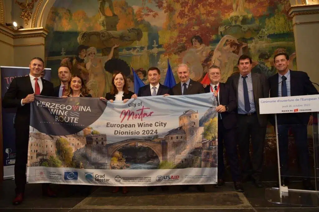 Grad Mostar službeno preuzeo titulu Europskog grada vina Dionisio