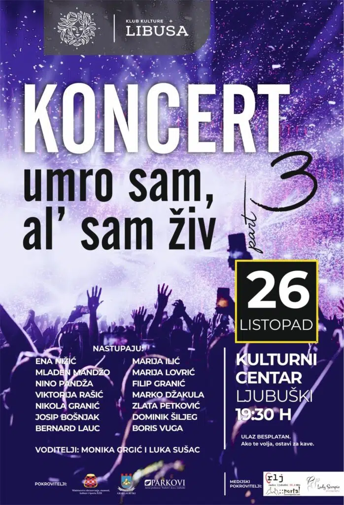Ljubuški: Libuša poziva na koncert večeras u 19.30!
