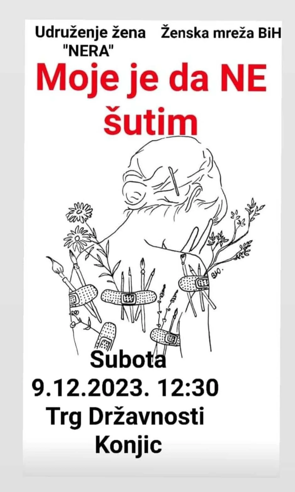 Udruženje žena „Nera“ Sutra organizuje protestnu šutnju „Moje je da NE šutim“