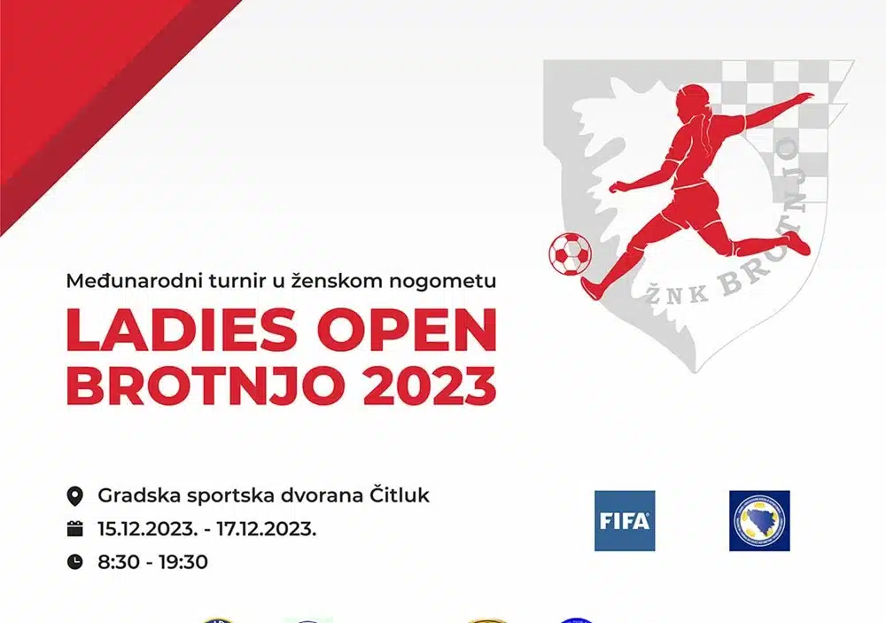 Nogometašice iz šest država nastupit će na „Ladies open Brotnjo 2023.“