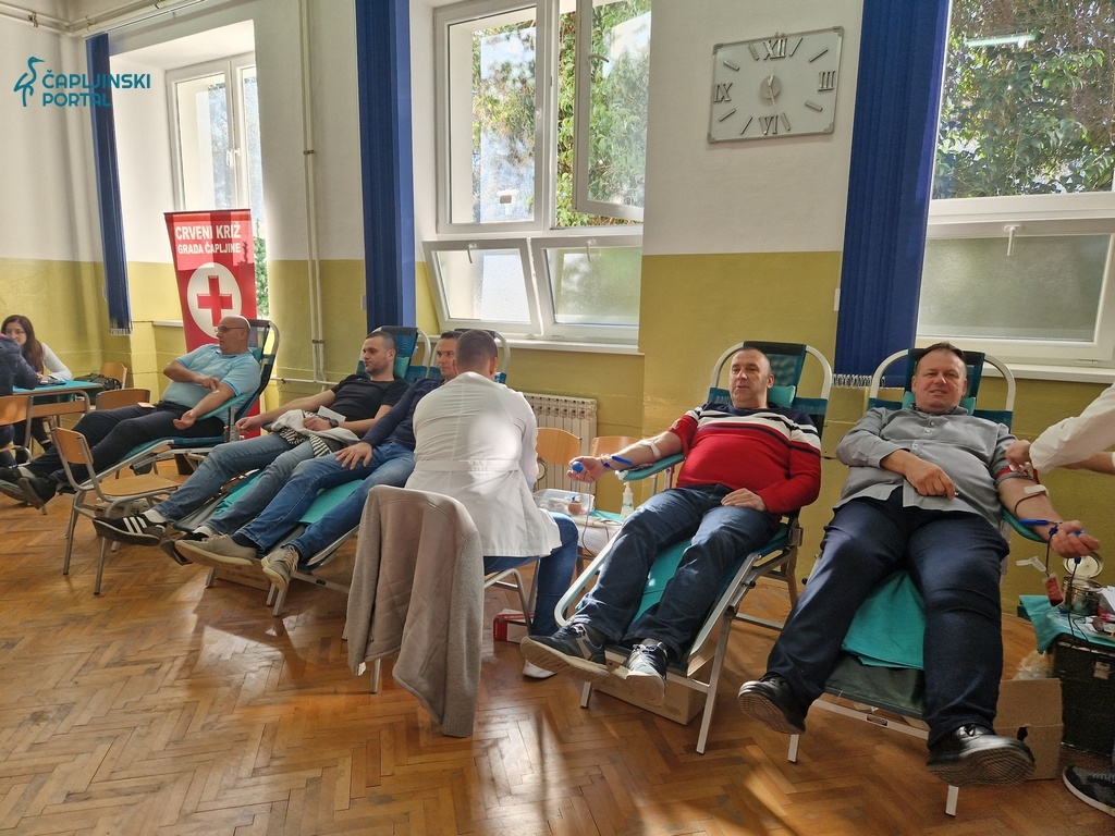 foto | u čapljini započela uspješna akcija dragovoljnog darivanja krvi za kraj 2023. godine