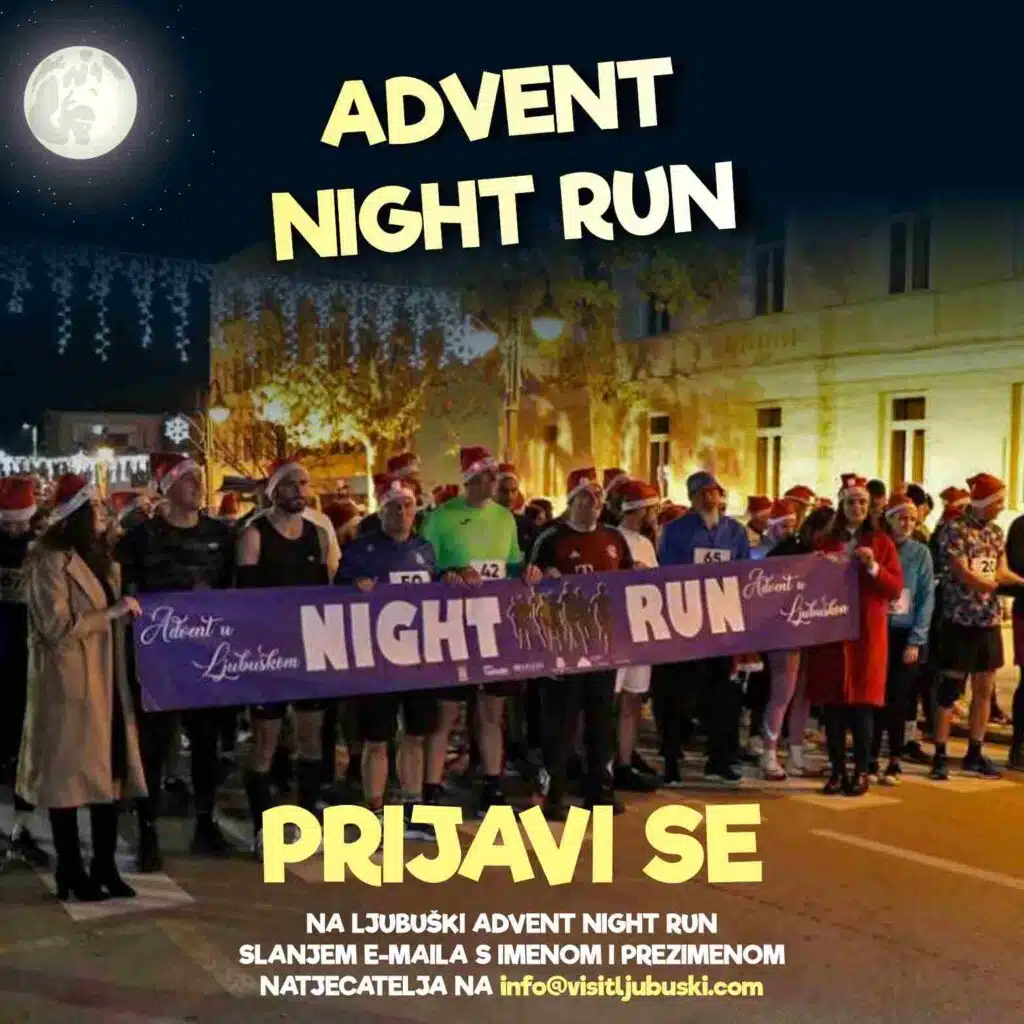 Ljubuški Advent Night Run 2023 – 22.12. u 18.00h
