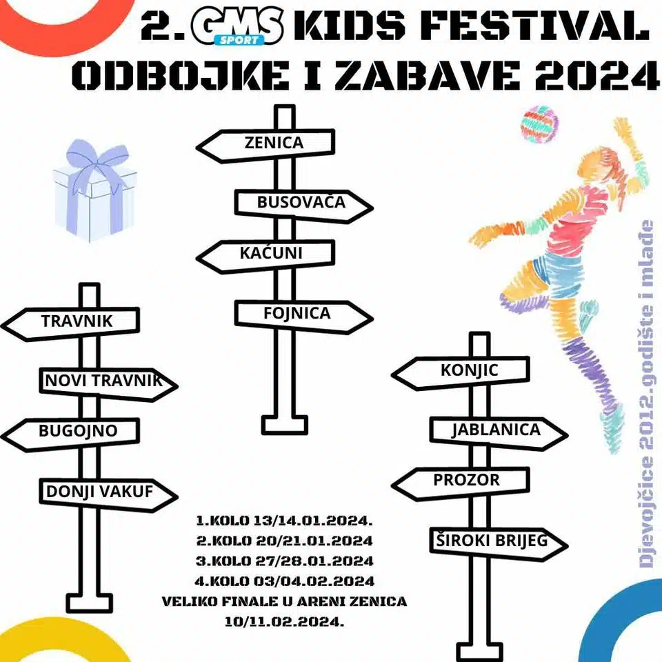 Odbojkaški klub “Konjic” učesnik GMS Kids festivala odbojke i zabave