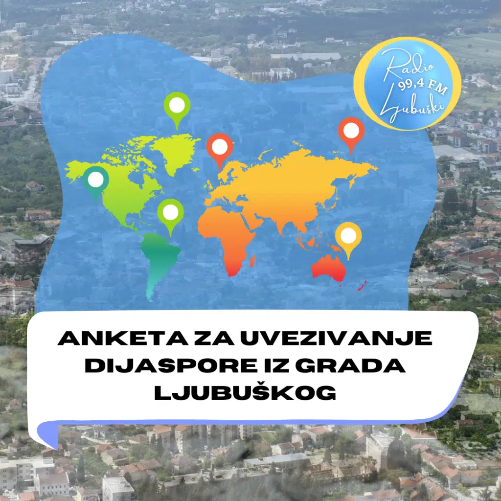 Anketa za uvezivanje dijaspore iz Grada Ljubuškog