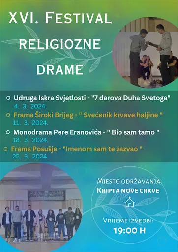 Župa Posušje: Ožujak u znaku Festivala religiozne drame