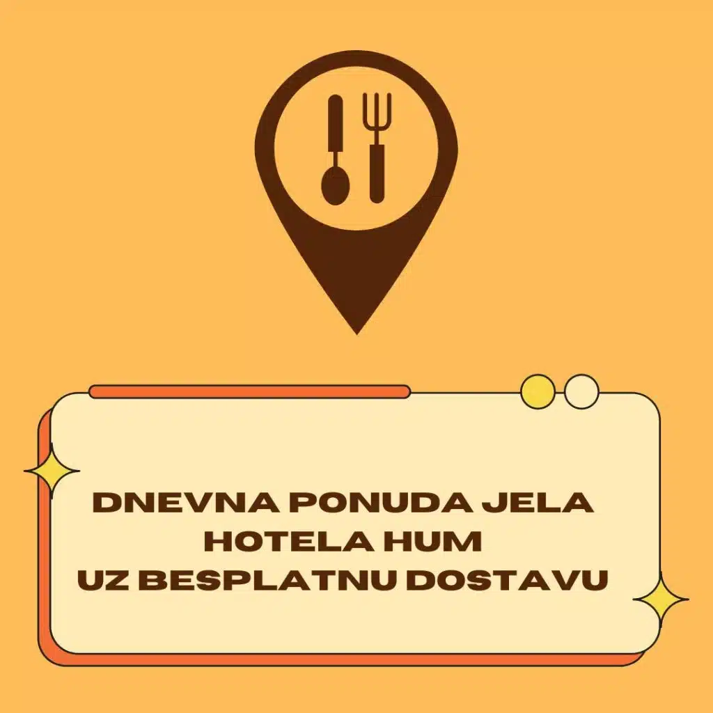 Menu dnevnih jela hotela Hum